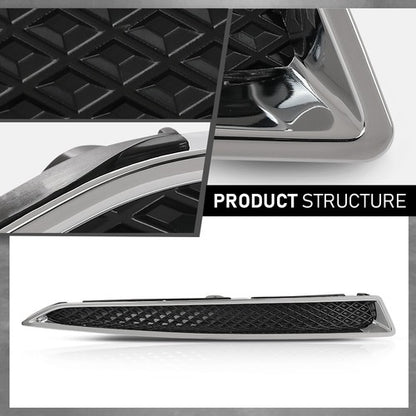 Solid Spare Right Passenger Side Lower Headlight Trim Moulding Fit For 2013-2016 Ford Escape