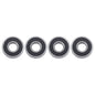 Solid Spare 4Pcs 63/22-2RS Bearings 22×56×16mm Double Rubber Seals Deep Groove Ball Bearing