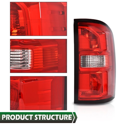 Solid Spare Rear Tail Light Passenger Side Fit For 2014-2018 GMC Sierra 1500 2500 3500 HD
