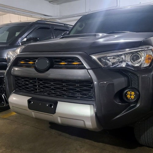 Solid Spare Pair LED Fog Lights Amber w/Brackets For Toyota Tacoma 4Runner Tundra 2010-2023