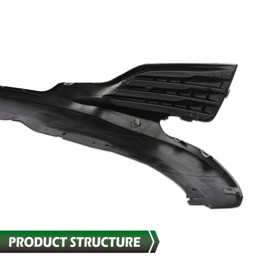 Solid Spare Fit For 2019-2025 Chevrolet Malibu Front Bumper Lower Lip Protector Black