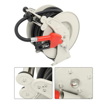 Solid Spare 3/4" x 50' Fuel Hose Reel Retractable Diesel Hose Reel Auto Refueling Gun USA
