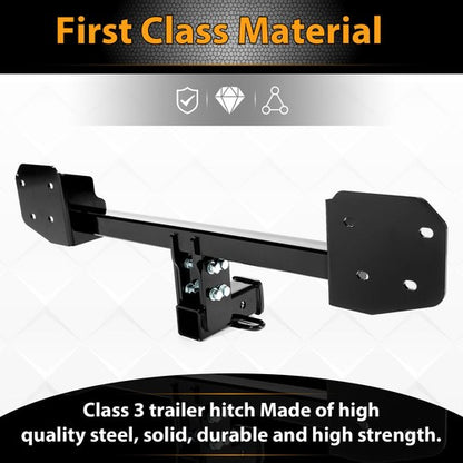 Solid Spare Class 3 Black Trailer Tow Hitch 2" Receiver For Subaru Outback SportWagon 10-19