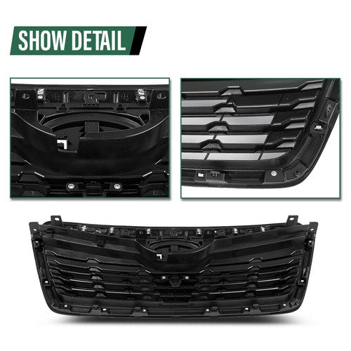 Solid Spare For 2019 2020 2021 Subaru Forester Sport Front Bumper Upper Grille w/Red Trim