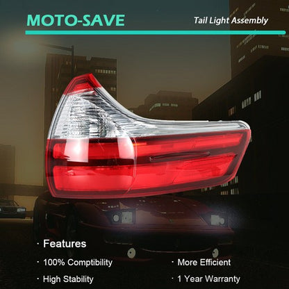 Solid Spare Right Passenger Side Rear Tail Light Brake Lamp Fit For Toyota Sienna Base 15-20