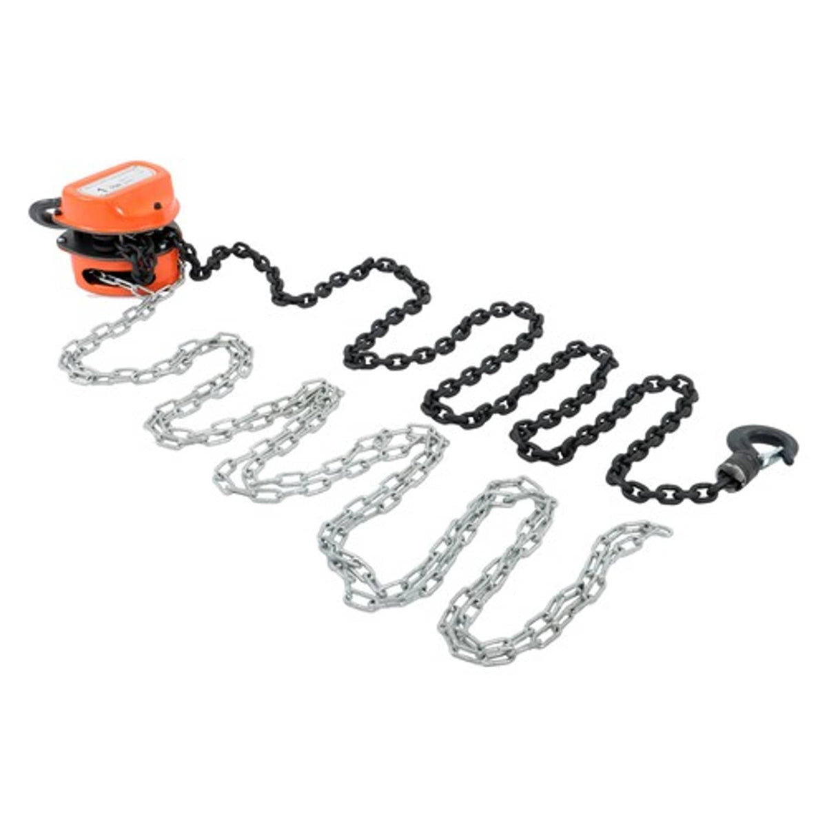 Solid Spare Manual Chain Hoist | 1 Ton / 2200 lbs Capacity | 10ft / 3m Lift | 2 Hooks Red