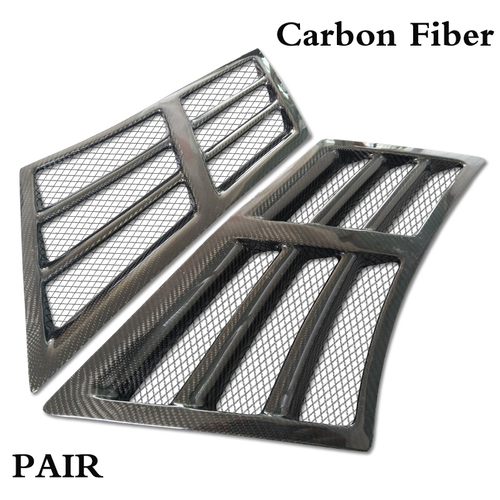 Fit 2008-2022 2023 Nissan GT-R R35 Carbon Fiber Front Fender Side Grille Pair