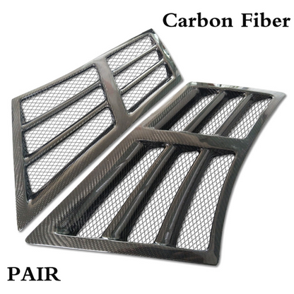Fit 2008-2022 2023 Nissan GT-R R35 Carbon Fiber Front Fender Side Grille Pair