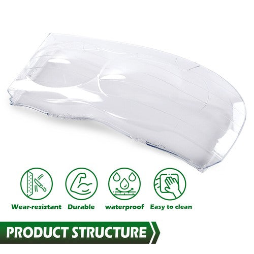 Solid Spare Fit For 2002-2005 Dodge Ram 1500 2500 3500 Clear Headlight Replacement Lens