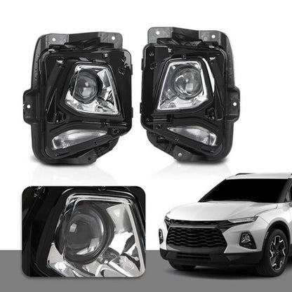 Solid Spare Fit For 2019-2021 Chevy Blazer HID/Xenon Model Projector Headlights Left+Right