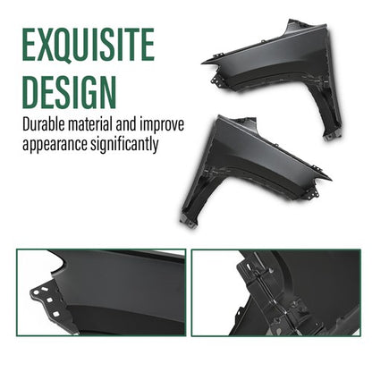 Solid Spare Front Fender Fit For Jeep Compass 2017-2025 Front Driver and Passenger Side