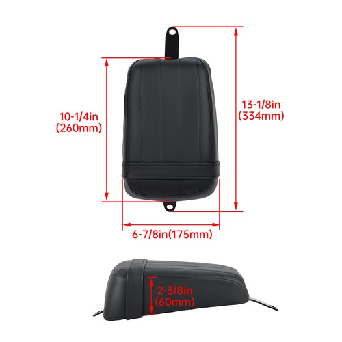 Solid Spare Black Rear Passenger Seat Pillion For Harley Softail FXST Street Bob FXBB 18-23