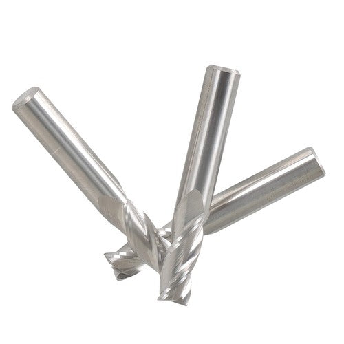 Solid Spare 3/8" 3 Flute End Mill Regular Length Carbide High Velocity Milling 3Pcs