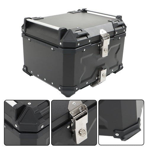 Solid Spare New Motorcycle 36L Side Case Hard Saddlebag + 55L Top Case Tail Box Luggage