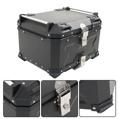 Solid Spare New Motorcycle 36L Side Case Hard Saddlebag + 55L Top Case Tail Box Luggage