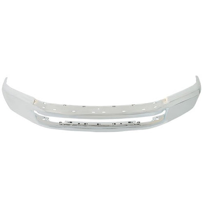 Solid Spare Chrome Steel Front Bumper W/o Fog Light Holes Fit For Ford F250 F350 2020-2022