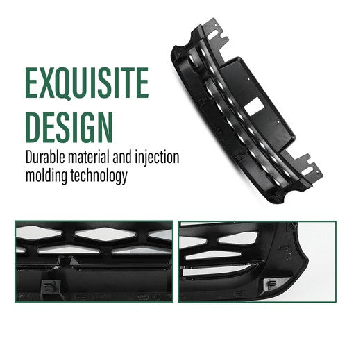 Solid Spare Fit For 2014-17 Range Rover Sport Front Hood Center Grille Grill LR054766