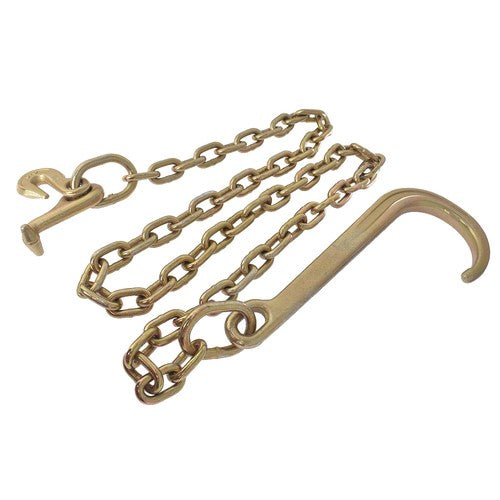 Solid Spare 5/16 x 6 FT 15" Axle J Hook Tow Rollback Wrecker Recovery Chain G70 New