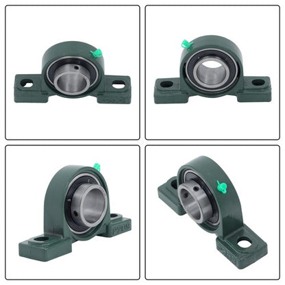 Solid Spare 1-3/4" Bore 2-Bolt 2Pcs UCP209-28 Pillow Block Bearing Self-Aligning Solid Base