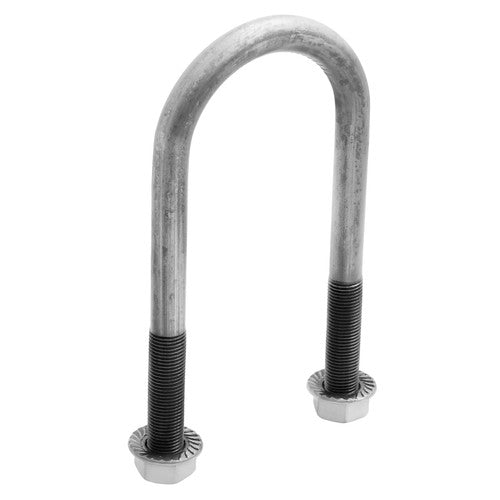 Solid Spare New Trailer U Bolt Kit For 2 Inch Axle Tube 6 Inch Long Set Of 4 Bare Metal