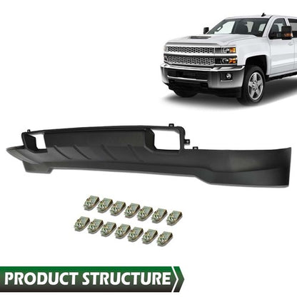 Solid Spare Fit For 2015-2019 Chevy Silverado 2500 3500 HD Air Dam Deflector Valance