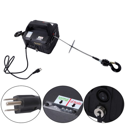 Solid Spare 1500W 2-in-1 Portable Electric Hoist Power Winch 1100 lbs Wired Remote Control