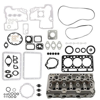 Solid Spare New Complete Cylinder Head w/Valves & Full Gasket Set Fit For Kubota D950 Engine