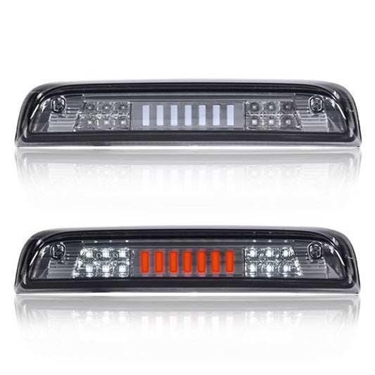 Solid Spare Fit For 2014-2018 Silverado Sierra Smoke/Chrome LED Third Brake Light Cargo Lamp