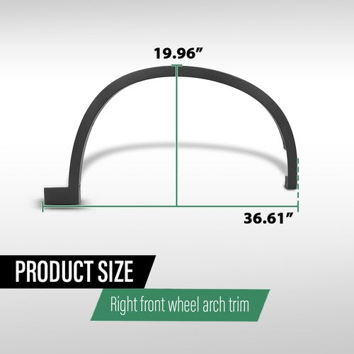 Solid Spare Front Right Side Fender Flare Wheel Arch Molding Fit For 2016-2022 BMW X1