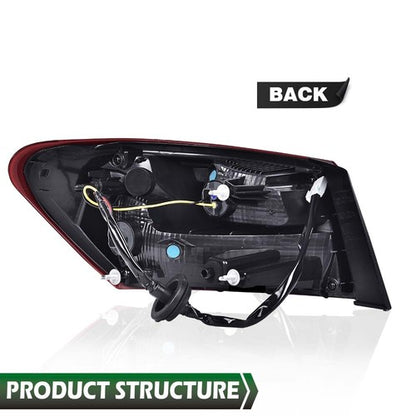 Solid Spare Fit For 16-20 Chevy Malibu Tail Light Lamp Outer Replacement Passenger Side