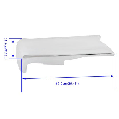 Solid Spare Fit For Ford F-150 2021-2023 Left Steel Rear Bumper End Cap Without Sensor Holes