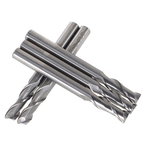 Solid Spare 5 Pcs 3/16" 2 Flute Carbide End Mill 5/8" Length Of Cut 2" Overall Length NEW