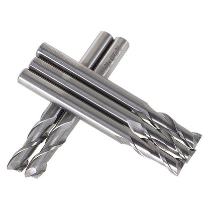 Solid Spare 5 Pcs 3/16" 2 Flute Carbide End Mill 5/8" Length Of Cut 2" Overall Length NEW