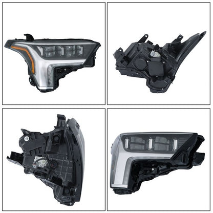 Solid Spare Headlight Replacement For Toyota Tundra 2022-2023 RH w/ Auto Leveling LED Clear