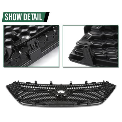Solid Spare Fit For 2022-2024 Subaru WRX Front Bumper Grille Black & Red Grill Assembly