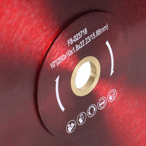 Solid Spare 10" New Diamond Saw Blade Cutting Porcelain Tile Ceramic Granite Marble Brick
