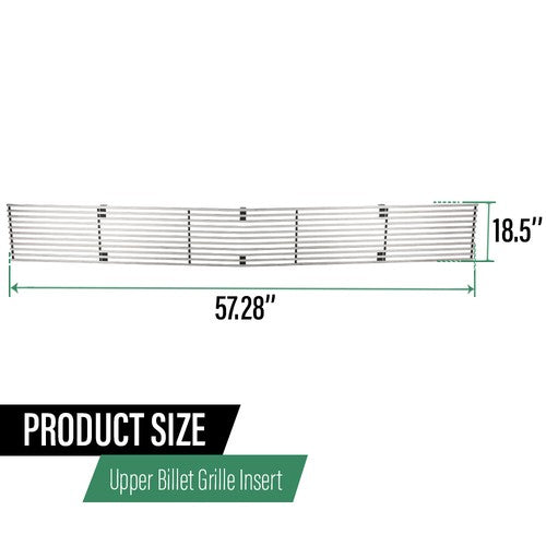 Solid Spare Fit For 91-93 Chevy S-10/91-94 Blazer Phantom Billet Grille Insert Chrome