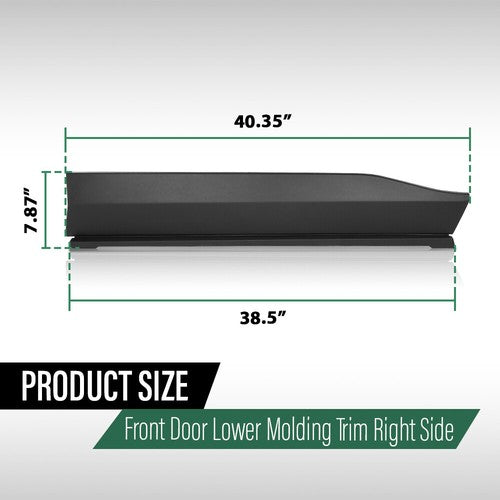Solid Spare Fit For 2019-2022 Toyota RAV4 Front Right Door Lower Molding Trim Garnish Panel