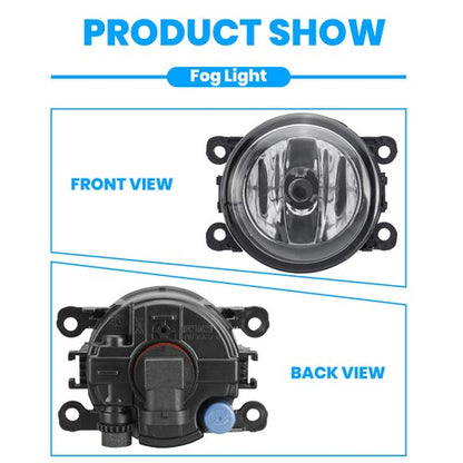 For 2015-2018 Jeep Renegade Front Clear Lens Fog Lights Bumper Lamp Replacement