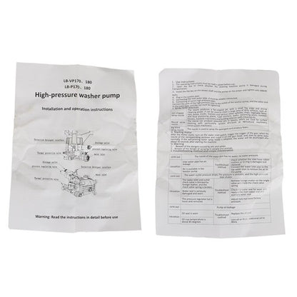 Solid Spare 2700 PSI Universal Power Pressure Washer Pump 2.4 GPM Flow Rating 7/8" Shaft New