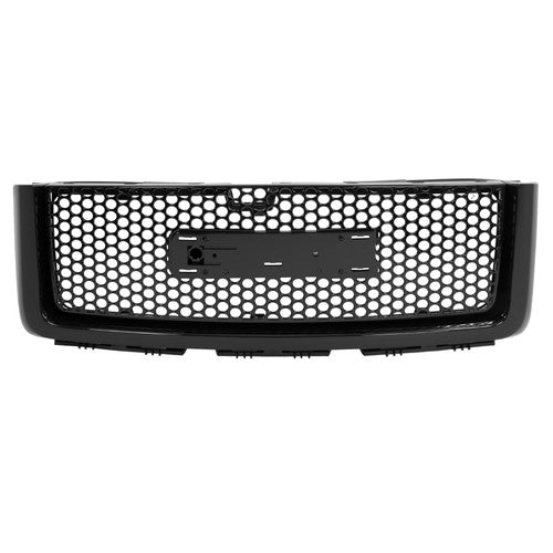 Solid Spare For 2007-13 GMC Sierra 1500 Denali Pickup Upper Lower Grille Hood Molding Trim