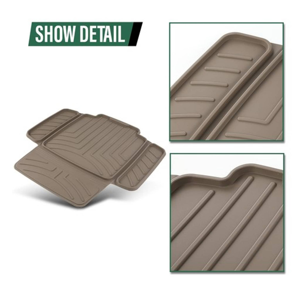 Solid Spare TPE Child Car Seat Protector Brown-NEW-Anti-Skid Vehicle Seat