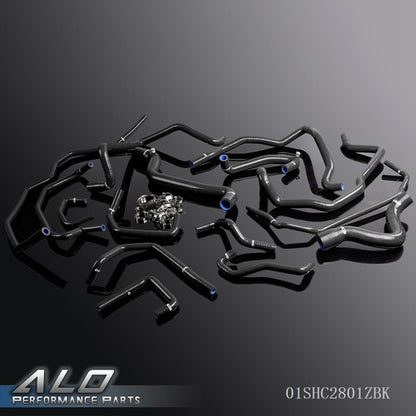 Solid Spare Fit For Renault 5GT R5 Turbo Super 1.4L Black Silicone Coolant Radiator Hose Kit