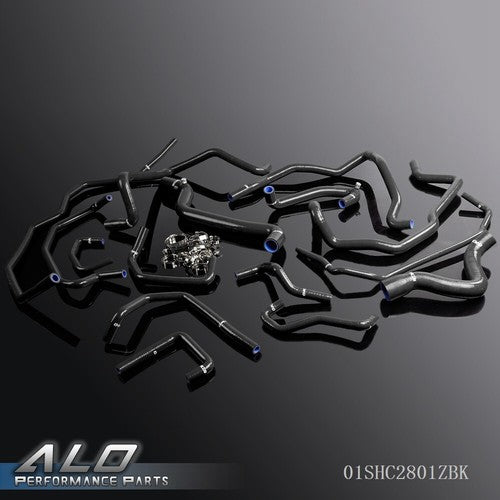 Solid Spare Fit For Renault 5GT R5 Turbo Super 1.4L Black Silicone Coolant Radiator Hose Kit