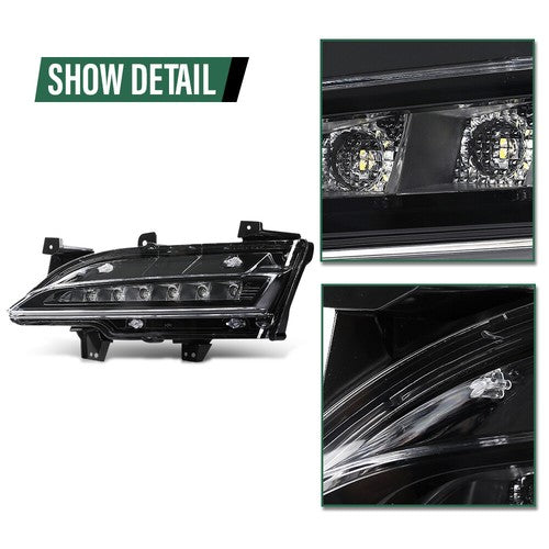 Solid Spare LED Daytime Running Lights Fog Lamps Fit For 2015-2019 Lincoln MKC Left+Right