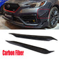 Carbon Fiber Front Bumper Upper Fin Canard Spoiler For 2022-24 Subaru WRX VB S4