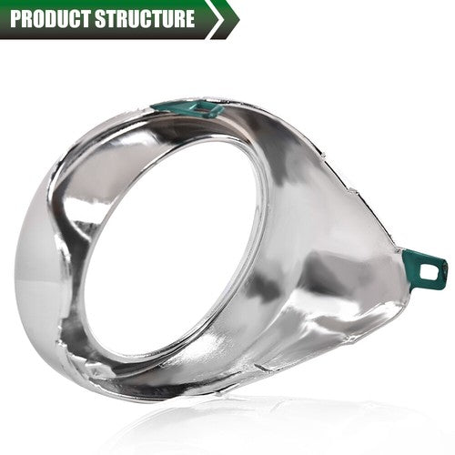 Solid Spare Front Bumper Fog Light Trim Left+Right Chrome Fit For 13-15 Lexus ES300h ES350