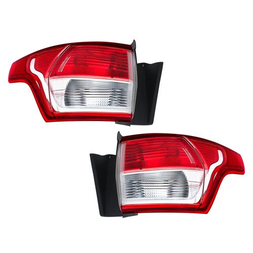 Solid Spare 2pcs Left+Right Red Rear Tail Light Brake Lamp For Ford Escape 2013-2016 Halogen