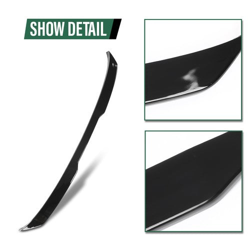 Solid Spare Rear Trunk Spoiler Wing Fit For 2017-2023 BMW 5-Series G30 F90 M5 Gloss Black