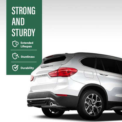 Solid Spare Fit For 2016-2021 BMW X1 F48 F49 AC Style Rear Bumper Diffuser Gloss Black